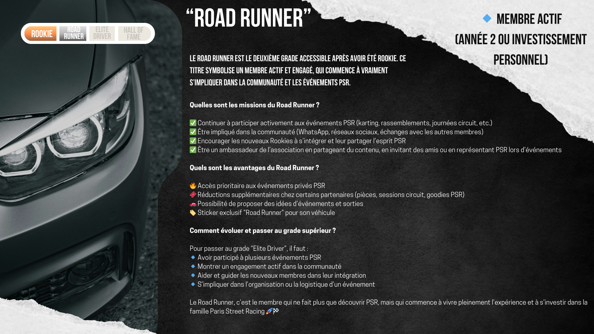 PSR LIFE Road Runner
