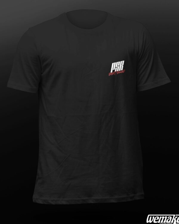 t-shirt F30 Futur is now PSR paris street racing homme noir face