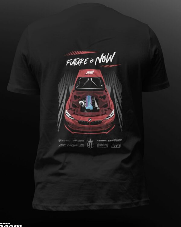 t-shirt F30 Futur is now PSR paris street racing homme noir dos