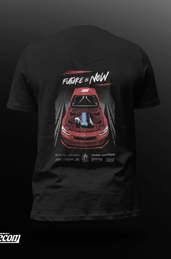 t-shirt F30 Futur is now PSR paris street racing homme noir dos