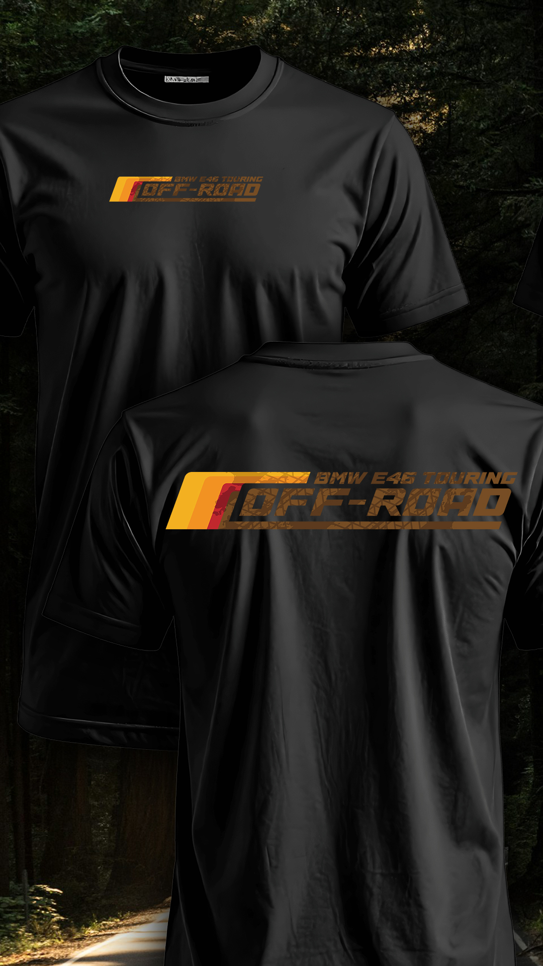 T-shirt BMW E46 Off Road Édition Noir